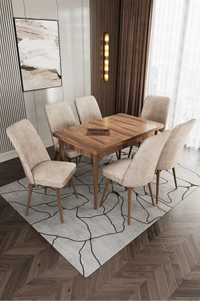 ست میز آشپزخانه بژ Suntalam UZMHOME - کد 869226826