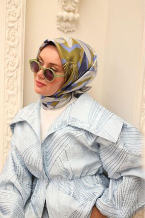 روسری سرمه ای İpek Tivil Silk Home - کد 852178426