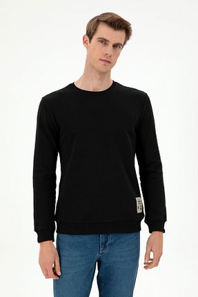سوئیشرت مشکی مردانه ساده U.S. Polo Assn. - کد 869232315
