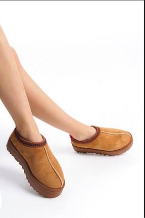 بوت خانگی قهوه ای زنانه مخملی Big Sole Step - کد 869229522