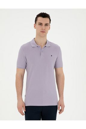 پولوشرت بنفش مردانه بافت Pierre Cardin - کد 833422264