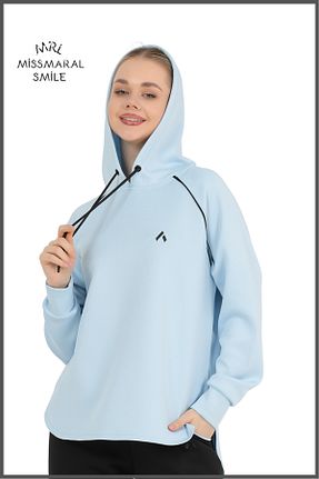 سوئیشرت اسپرت آبی زنانه رگولار missmaral - کد 869237293