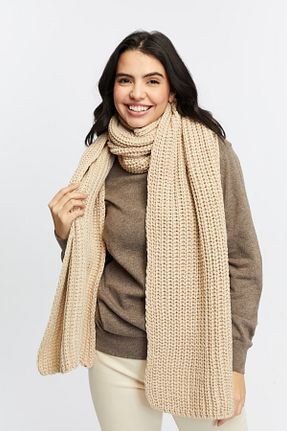 شال گردن بژ زنانه اکریلیک Aghilo - کد 869230458