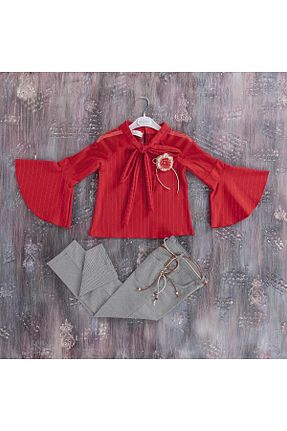 ست بالاتنه و پائین تنه قرمز بچه گانه بافتنی Giulietta Kids - کد 39591497