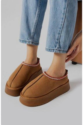 بوت خانگی قهوه ای زنانه مخملی Big Sole Step - کد 869229522