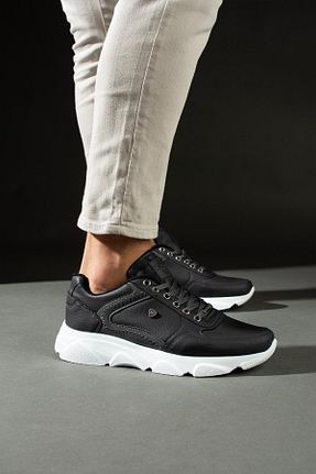 کفش اسنیکر طوسی مردانه بند دار L.A Polo - کد 835871225