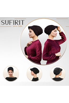 روسری مشکی پنبه پلی استر Sufirit - کد 869257777