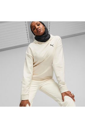سوئیشرت سفید زنانه ساده Puma - کد 764336243