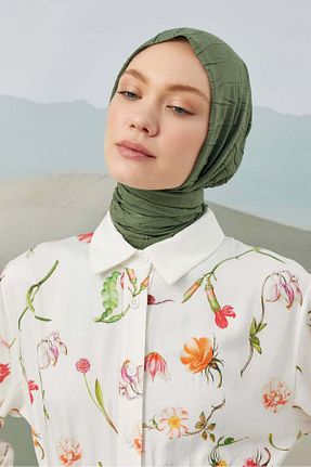 روسری سبز پنبه ای A/F fezah prive - کد 869244911