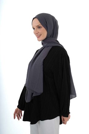 شال طوسی زنانه پنبه ای A/F fezah prive - کد 869254162