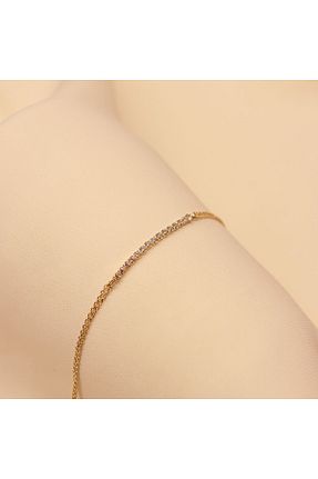 دستبند طلا طلائی زنانه 14 عیار TAHAN MÜCEVHERAT - کد 869719089