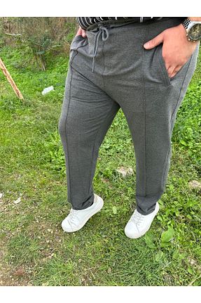 شلوار گرمکن سایز بزرگ طوسی زنانه Dad Vessimo - کد 869257646