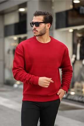 سوئیشرت قرمز زنانه ساده MAXIMILLIAN - کد 869264573
