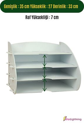 نظم دهنده رو میزی سفید StarLightning - کد 767053465