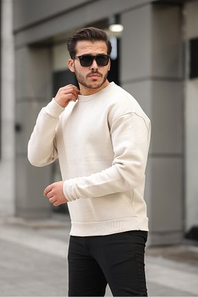 سوئیشرت بژ زنانه ساده MAXIMILLIAN - کد 869264238