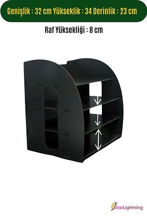 لوازم جانبی اداری مشکی StarLightning - کد 819439749