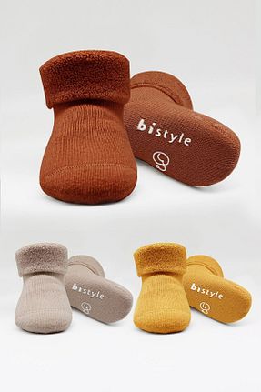 جوراب نارنجی بچه گانه پنبه ای Bistyle - کد 376455063