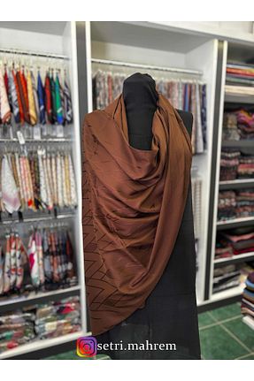 شال قهوه ای زنانه پلی استر ARMANDA - کد 869287567