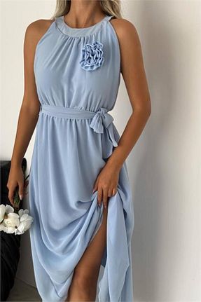 لباس آبی زنانه بافتنی dipmoda - کد 856867171