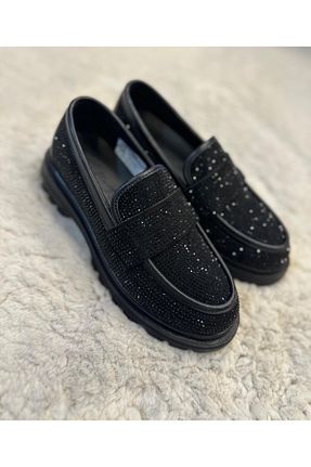 کفش لوفر مشکی زنانه چرم مصنوعی MİSS PARK MODA - کد 869306254