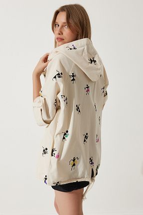 کت بژ زنانه اورسایز Lovelyİstanbul - کد 869299655