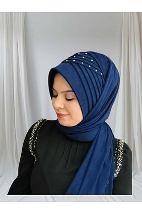 شال سرمه ای زنانه NurAy - کد 869377284