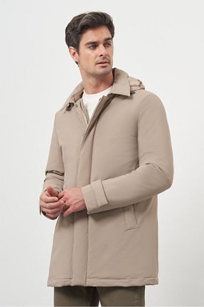 کاپشن بژ مردانه رگولار Morven - کد 869391909
