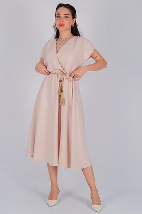 لباس بژ زنانه بافتنی FACETTE - کد 820791658