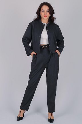 کت طوسی زنانه رگولار FACETTE - کد 793285841
