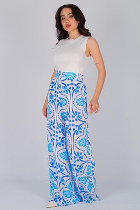 شلوار متالیک زنانه پارچه FACETTE - کد 827098307