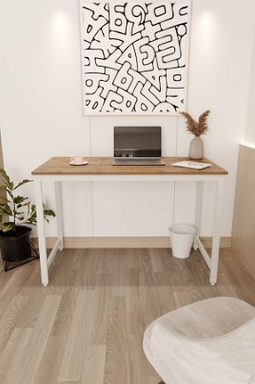 میز تحریر قهوه ای 75 سانتی متر Flinder - کد 869394204