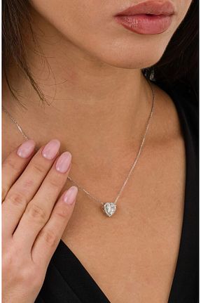 گردنبند نقره سفید زنانه 925 عیار Ricco Jewellery - کد 869401054