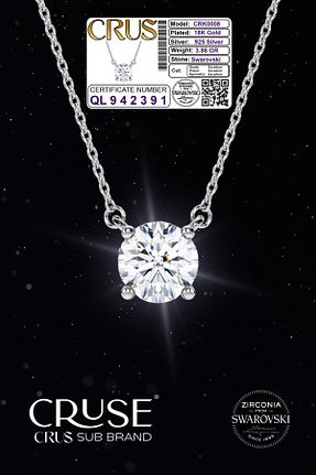 گردنبند نقره زنانه 925 عیار Cruse - کد 869394465