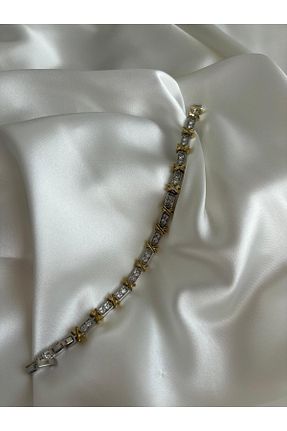 دستبند استیل (فولاد) طلائی زنانه استیل ضد زنگ FURHAL AKSESUAR - کد 869393272