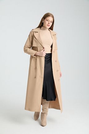 ترنچکت بژ زنانه پنبه ای Soydan Güner - کد 312623900