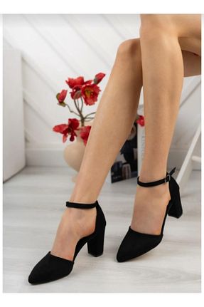 کفش پاشنه بلند کلاسیک مشکی زنانه چرم مصنوعی MOD10 - کد 826686076
