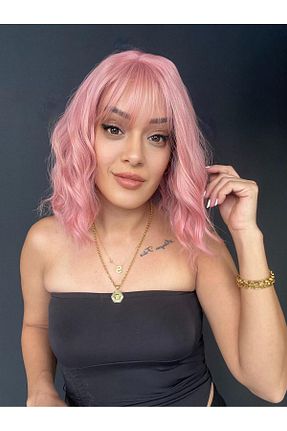 کلاه گیس بنفش زنانه Suzan Peruk - کد 869437451