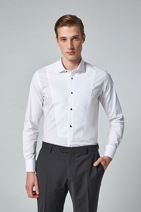 پیراهن سفید مردانه اسلیم فیت Tween - کد 811687238
