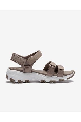 صندل بژ زنانه پاشنه تخت Skechers - کد 122741696