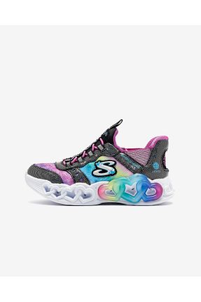 کفش اسنیکر مشکی بچه گانه بند دار Skechers - کد 853687430