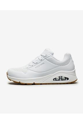 کفش اسنیکر سفید زنانه بند دار Skechers - کد 45285256