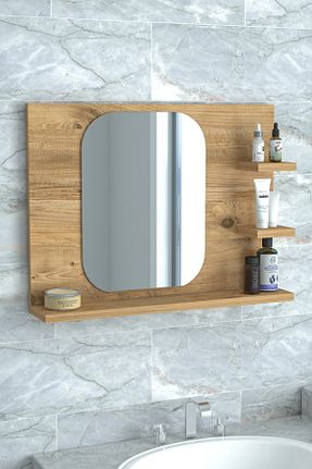 نظم دهنده حمام قهوه ای چوب Ekinokshome - کد 867061062