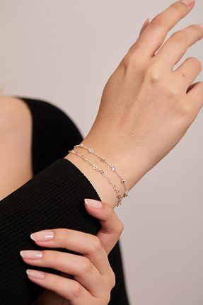 دستبند نقره زنانه 925 عیار Elika Silver - کد 869471658