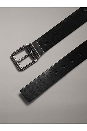 کمربند مشکی مردانه چرم خالص Calvin Klein - کد 869529359