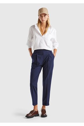 شلوار سرمه ای زنانه پلی استر United Colors of Benetton - کد 869533447