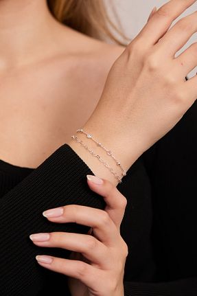 دستبند نقره زنانه 925 عیار Elika Silver - کد 869471658