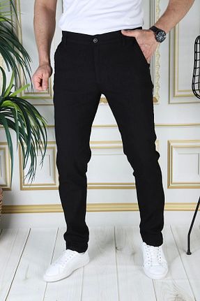 شلوار مشکی مردانه پنبه - پلی استر - الاستین PHANTOM JEANS - کد 818798826