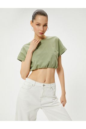 تیشرت خاکی زنانه Relaxed Koton - کد 808414218