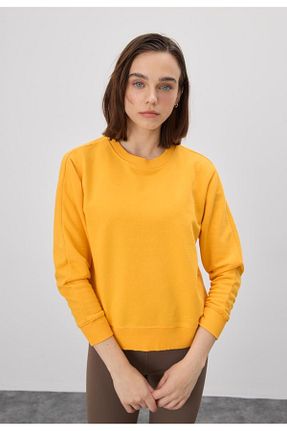 سوئیشرت نارنجی زنانه ساده TUBİA - کد 822946039
