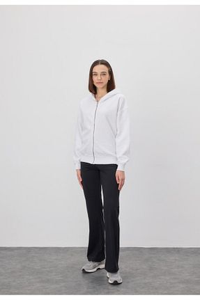 سوئیشرت سفید زنانه ساده TUBİA - کد 780839219